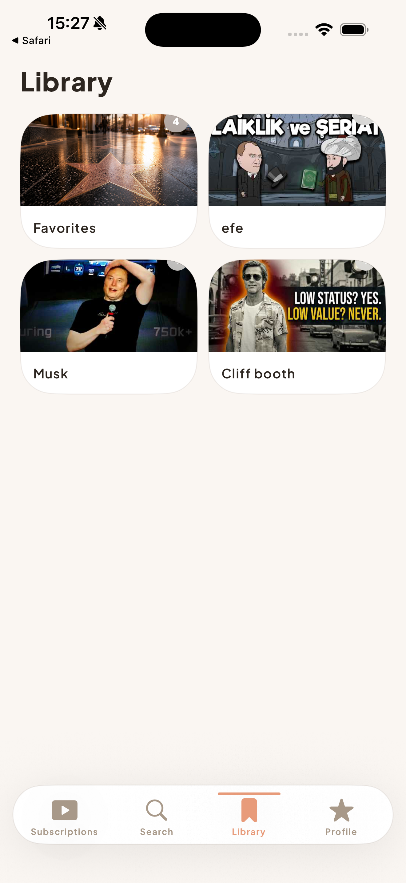 VidSum iOS — Library